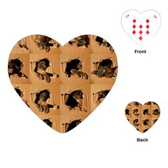 Carton, Brown Playing Cards Single Design (heart)