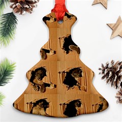 Carton, Brown Ornament (christmas Tree) 