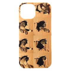 Carton, Brown Iphone 15 Black Uv Print Pc Hardshell Case