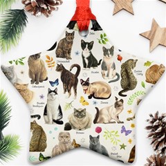 Cats, All, Collage, Cat Ornament (star)