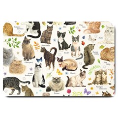 Cats, All, Collage, Cat Large Doormat by kyorashop23