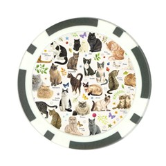 Cats, All, Collage, Cat Poker Chip Card Guard