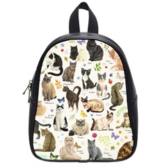 Cats, All, Collage, Cat School Bag (small) by kyorashop23