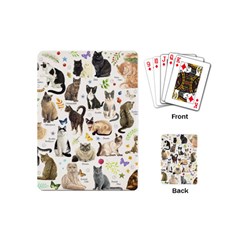 Cats, All, Collage, Cat Playing Cards Single Design (mini)