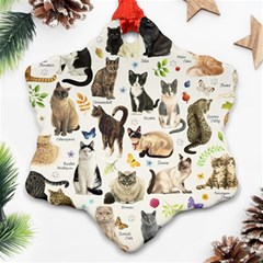 Cats, All, Collage, Cat Ornament (snowflake)