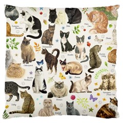 Cats, All, Collage, Cat Large Cushion Case (two Sides)