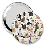 Cats, All, Collage, Cat 3  Handbag Mirrors Front