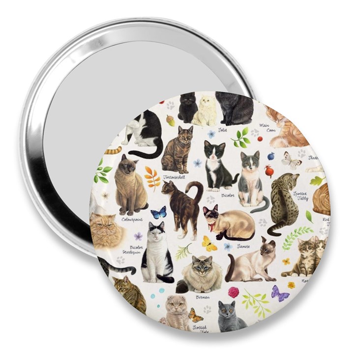 Cats, All, Collage, Cat 3  Handbag Mirrors