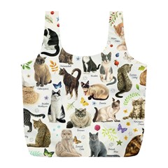 Cats, All, Collage, Cat Full Print Recycle Bag (l) by kyorashop23