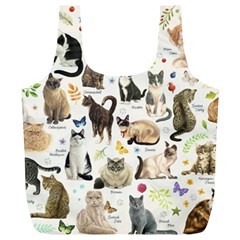 Cats, All, Collage, Cat Full Print Recycle Bag (xl) by kyorashop23