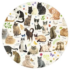 Cats, All, Collage, Cat Uv Print Acrylic Ornament Round by kyorashop23