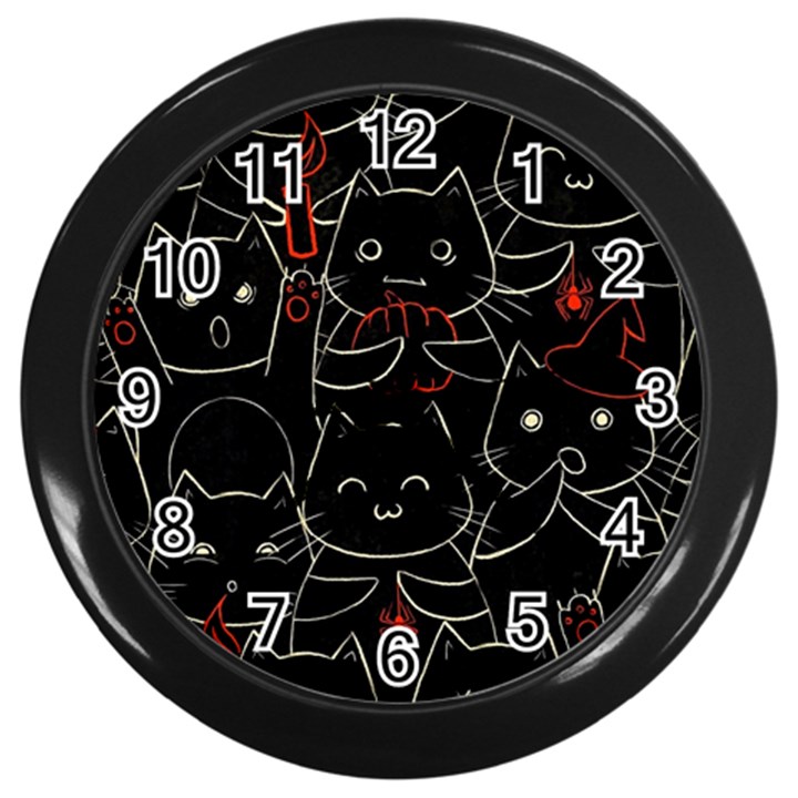 Catty Wall Clock (Black)