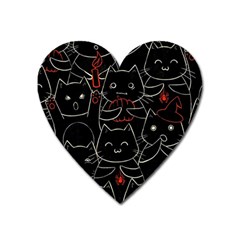 Catty Heart Magnet