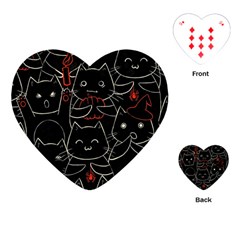 Catty Playing Cards Single Design (heart)