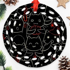 Catty Ornament (round Filigree)