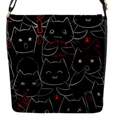 Catty Flap Closure Messenger Bag (s) by kyorashop23