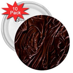 Chocolate Texture, Dark Chocolate Background 3  Buttons (10 Pack)  by kyorashop23