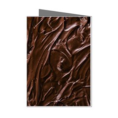 Chocolate Texture, Dark Chocolate Background Mini Greeting Cards (pkg Of 8)