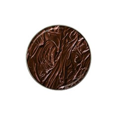 Chocolate Texture, Dark Chocolate Background Hat Clip Ball Marker by kyorashop23