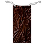 Chocolate Texture, Dark Chocolate Background Jewelry Bag Front