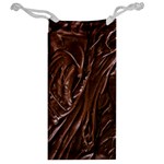 Chocolate Texture, Dark Chocolate Background Jewelry Bag Back