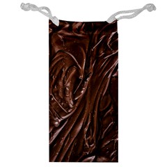 Chocolate Texture, Dark Chocolate Background Jewelry Bag