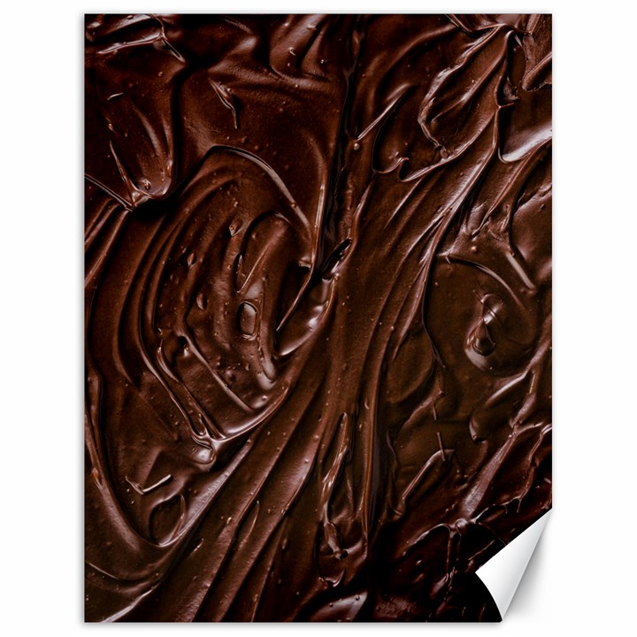 Chocolate Texture, Dark Chocolate Background Canvas 18  x 24 