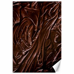 Chocolate Texture, Dark Chocolate Background Canvas 12  X 18  by kyorashop23