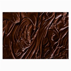 Chocolate Texture, Dark Chocolate Background Large Glasses Cloth (2 Sides) by kyorashop23