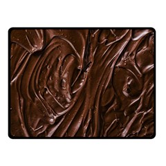 Chocolate Texture, Dark Chocolate Background Fleece Blanket (small) by kyorashop23