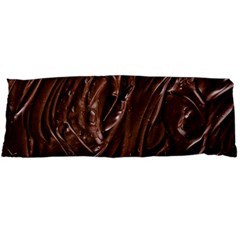 Chocolate Texture, Dark Chocolate Background Body Pillow Case Dakimakura (two Sides) by kyorashop23