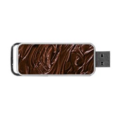 Chocolate Texture, Dark Chocolate Background Portable Usb Flash (two Sides) by kyorashop23