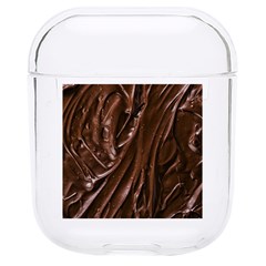 Chocolate Texture, Dark Chocolate Background Hard Pc Airpods 1/2 Case by kyorashop23