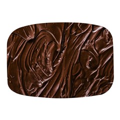 Chocolate Texture, Dark Chocolate Background Mini Square Pill Box