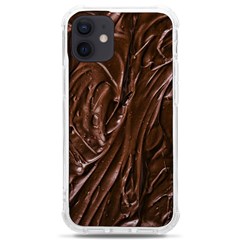 Chocolate Texture, Dark Chocolate Background Iphone 12 Mini Tpu Uv Print Case	 by kyorashop23