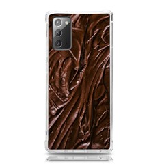 Chocolate Texture, Dark Chocolate Background Samsung Galaxy Note 20 Tpu Uv Case by kyorashop23