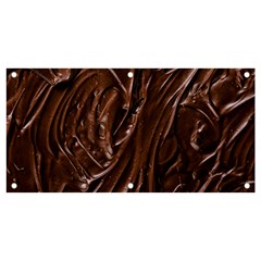 Chocolate Texture, Dark Chocolate Background Banner And Sign 4  X 2  by kyorashop23