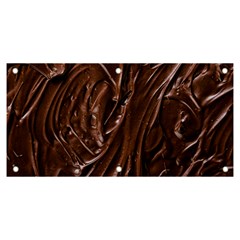 Chocolate Texture, Dark Chocolate Background Banner And Sign 6  X 3  by kyorashop23