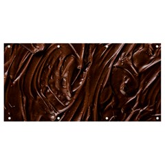 Chocolate Texture, Dark Chocolate Background Banner And Sign 8  X 4  by kyorashop23