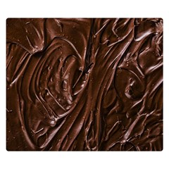 Chocolate Texture, Dark Chocolate Background Premium Plush Fleece Blanket (small) by kyorashop23