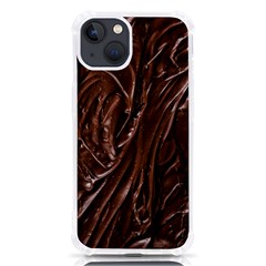 Chocolate Texture, Dark Chocolate Background Iphone 13 Tpu Uv Print Case by kyorashop23