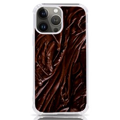 Chocolate Texture, Dark Chocolate Background Iphone 13 Pro Max Tpu Uv Print Case by kyorashop23