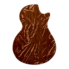 Chocolate Texture, Dark Chocolate Background Guitar Shape Wood Guitar Pick Holder Case And Picks Set by kyorashop23