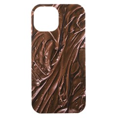 Chocolate Texture, Dark Chocolate Background Iphone 15 Black Uv Print Pc Hardshell Case