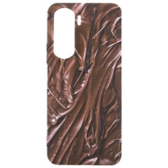 Chocolate Texture, Dark Chocolate Background Samsung Galaxy S24 Plus 6 7 Inch Black Tpu Uv Case by kyorashop23