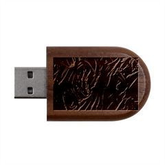 Chocolate Texture, Dark Chocolate Background Wood Oval Usb Flash Drive by kyorashop23