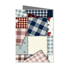 Cloth Patches Texture Macro, Patches Of Cloth Mini Greeting Cards (pkg Of 8)