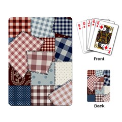 Cloth Patches Texture Macro, Patches Of Cloth Playing Cards Single Design (rectangle)