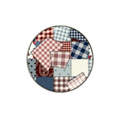 Cloth Patches Texture Macro, Patches Of Cloth Hat Clip Ball Marker (4 Pack)