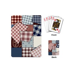 Cloth Patches Texture Macro, Patches Of Cloth Playing Cards Single Design (mini)